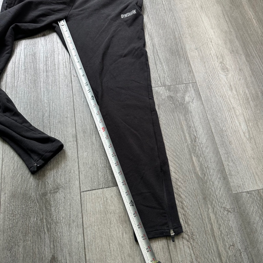 Gymshark Black Joggers Sweatpants Size M womens zip ankles and pockets - Picture 6 of 7